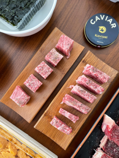 Japanese A5 Wagyu and Caviar delivery to your doorsteps.